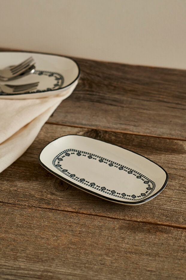 X Bella Maison Native Porselen 2'li Oval Sunum Tabağı Seti TPHAW26TBK00037 - 3