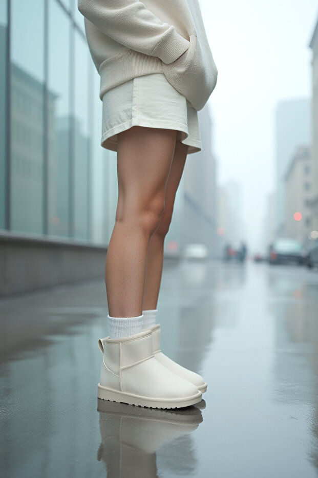 DS.Oggo B. Bej Kadın Bot Günlük Sneaker - 2