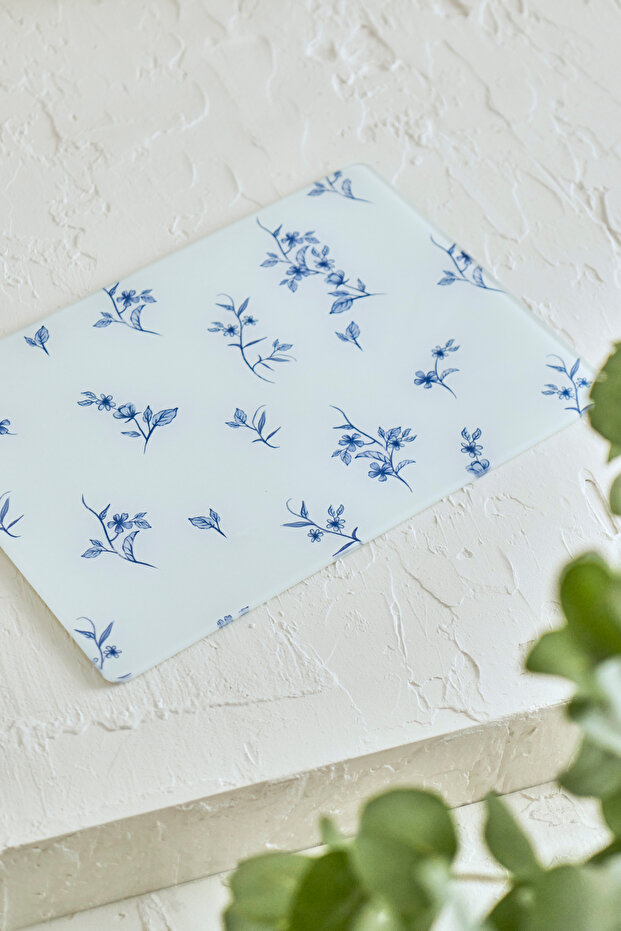X Bella Maison Beyond Blue Cam Kesme Tahtası 35x25cm TPHAW26KTH00000 - 1