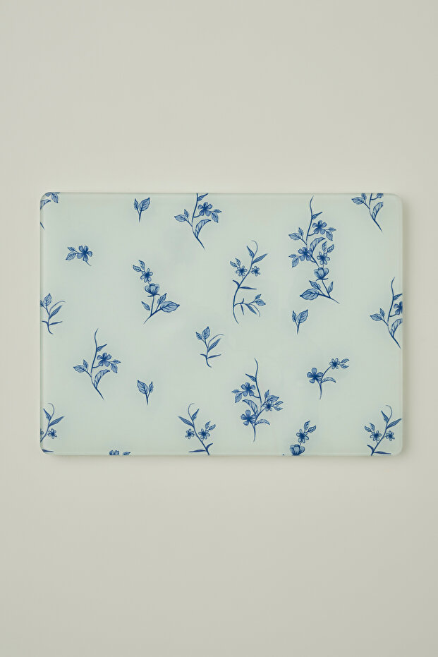 X Bella Maison Beyond Blue Cam Kesme Tahtası 35x25cm TPHAW26KTH00000 - 2