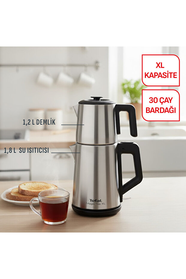 Magic Tea XL Paslanmaz Çelik Gövdeli 1650 Watt Çay Makinesi - Inox - 2