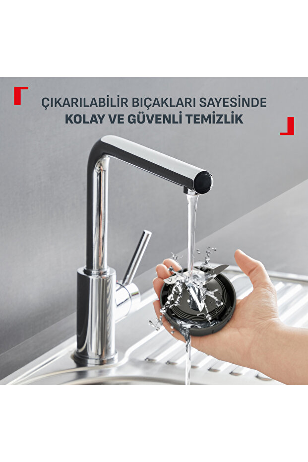 Blendeo+ Blender, 450W, 2 Hız Ayarı, 1.5L Sürahi ve Baharat - Kahve Çekirdeği Öğütücüsü - 4