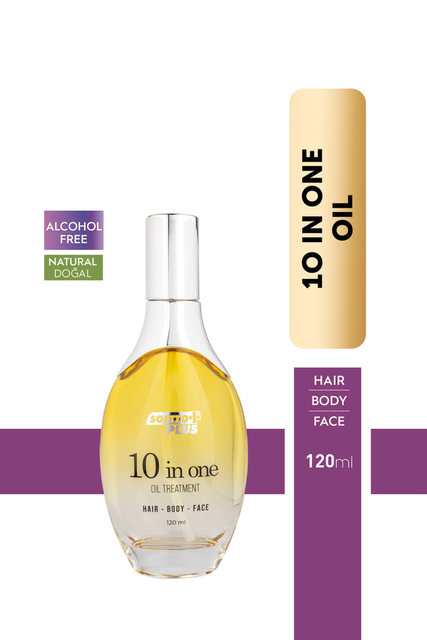 10 ın 1 Değerli Yağ İçerikli Saç Vücut ve Yüz Bakım Yağı 120 ml - 1