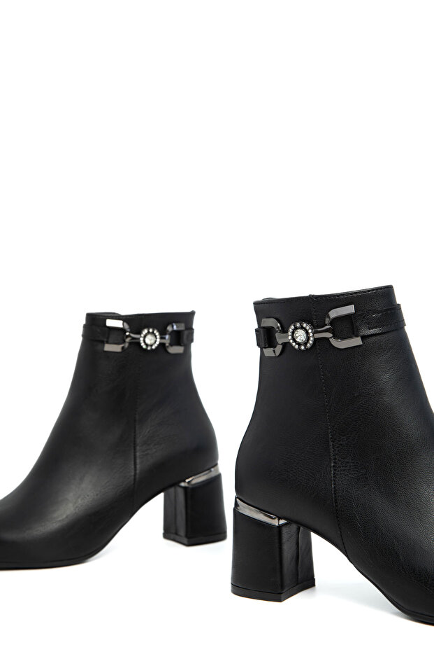 Siyah Kadın Bot & Bootie 21118 - 3