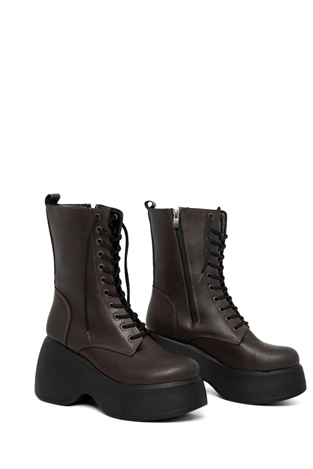 Kahve Kadın Bot & Bootie 21123 - 1