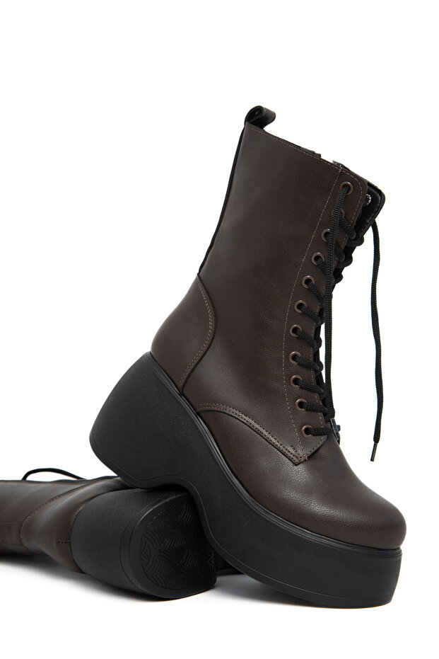 Kahve Kadın Bot & Bootie 21123 - 6