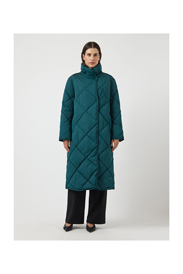 YASSELURA LS DŁUGI PŁASZCZ Z WYŚCIÓŁKĄ S. NOOS - 1