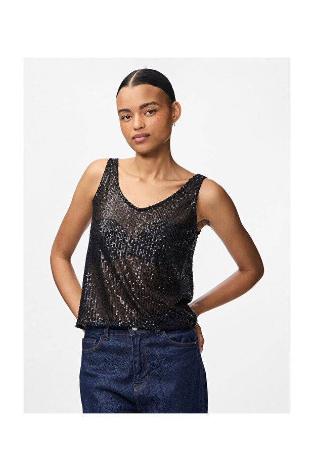 PCJACK SL SEQUINS TANK TOP JRS PWP - 6