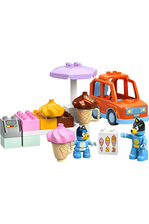 DUPLO Bluey: Bluey ile Dondurma Gezisi 10458 - 2 Yaş ve Üzeri Çocuklar için Araç İçeren - 3