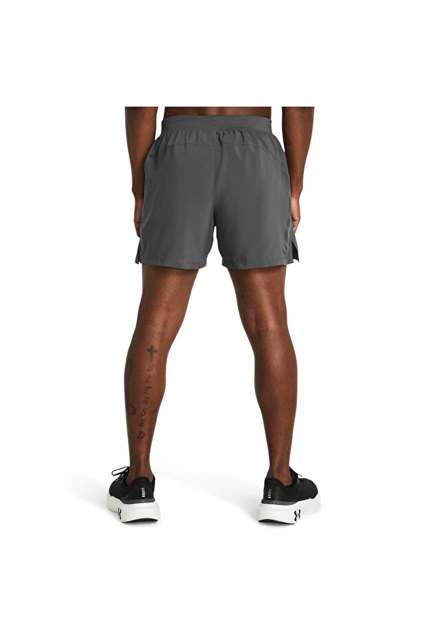 Launch 5 Erkek Gri Koşu Şortu - 2