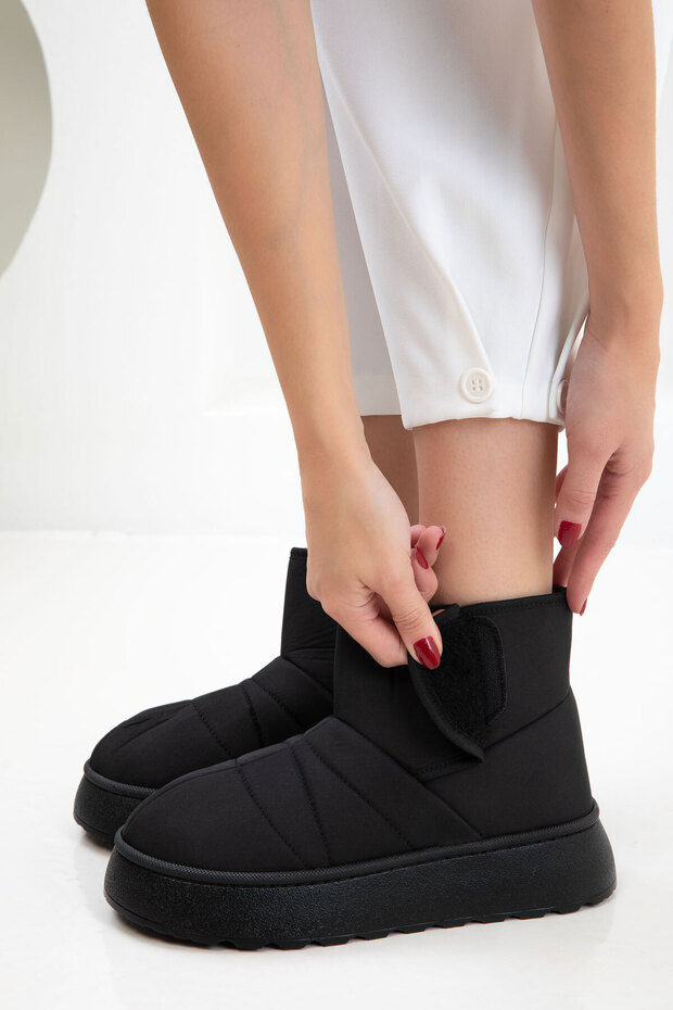 Siyah Kadın Bot & Bootie 21113 - 1