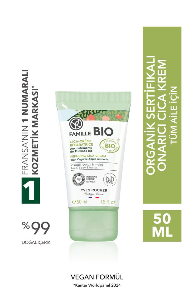 Organic Certified Repairing Famille Bio Cica Cream for the Whole Family - 50 ml - 90378