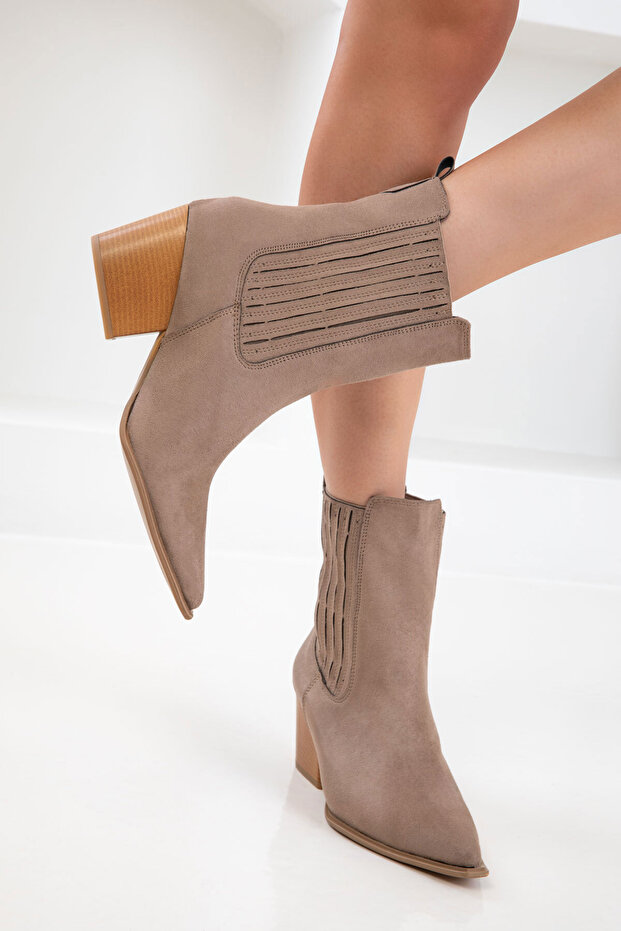 Vizon Süet Kadın Bot & Bootie 20899 - 1