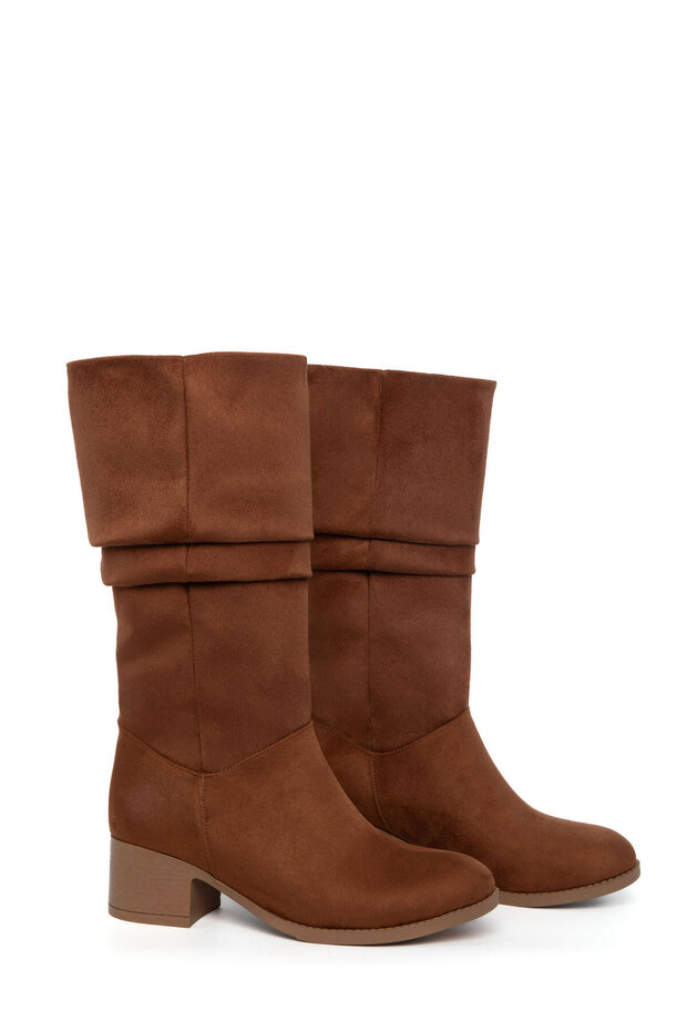 Kahve Süet Kadın Bot & Bootie 21013 - 2