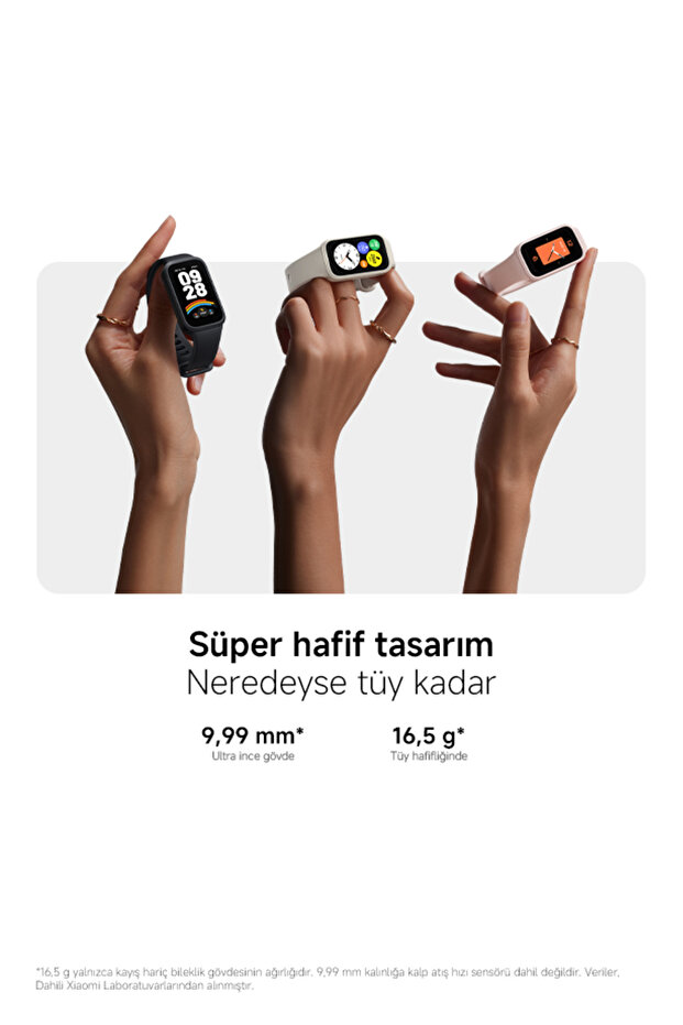 Smart Band 9 Active Siyah Akıllı Bileklik (Xiaomi Türkiye Garantili) - 5