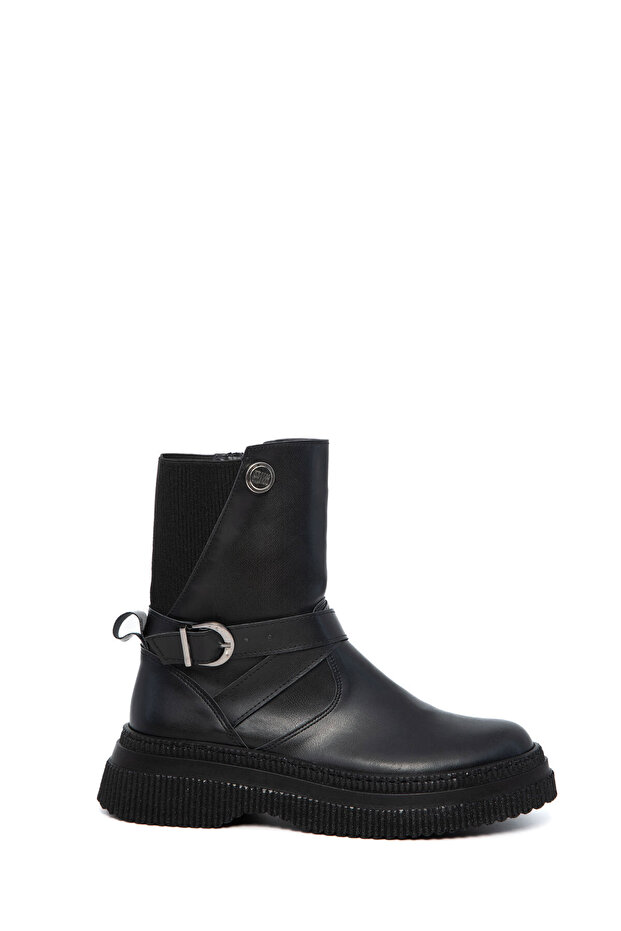 Siyah Kadın Bot & Bootie 21169 - 4