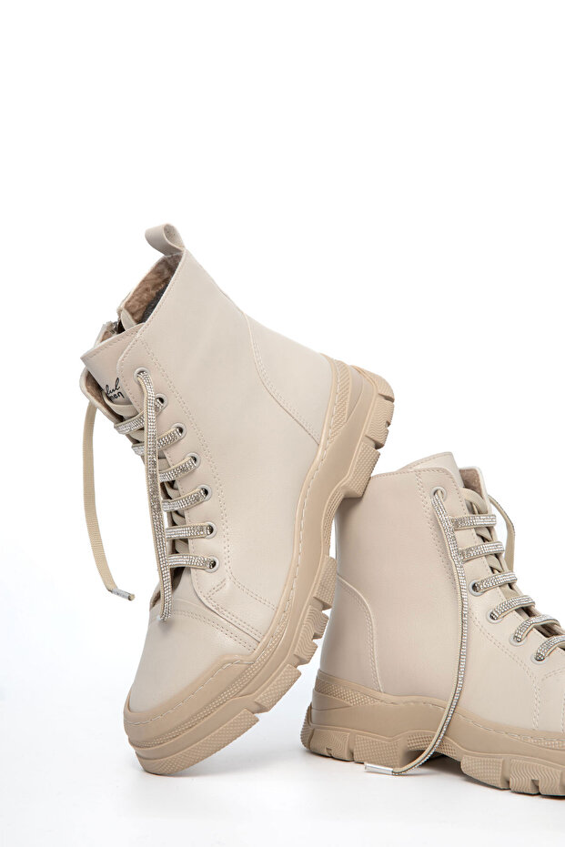 Bej Kadın Bot & Bootie 21139 - 1