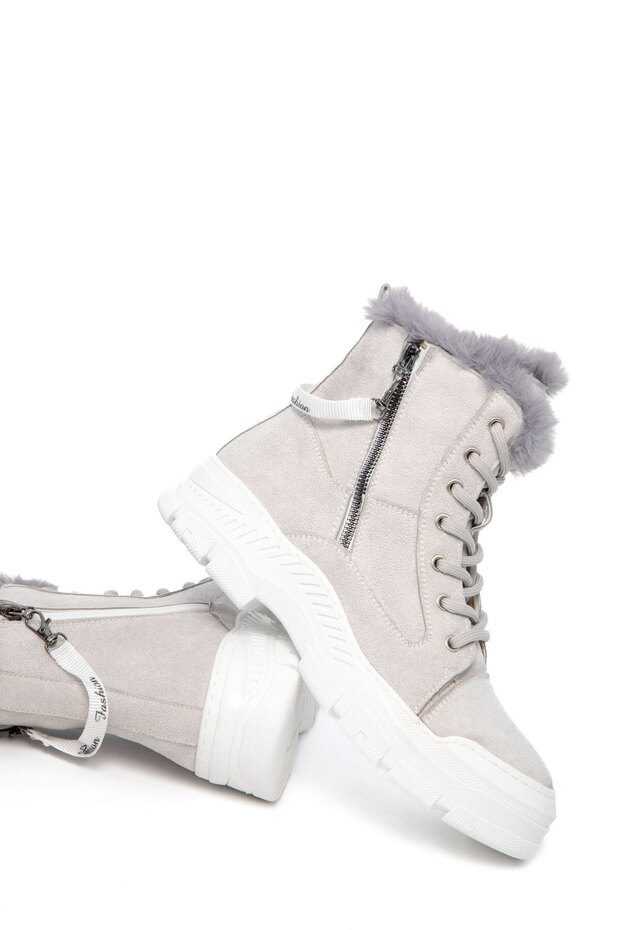 Buz Süet Kadın Bot & Bootie 20007 - 4