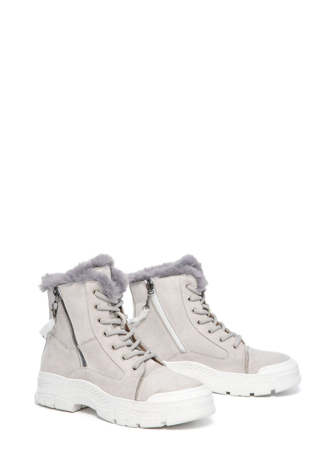 Buz Süet Kadın Bot & Bootie 20007 - 3