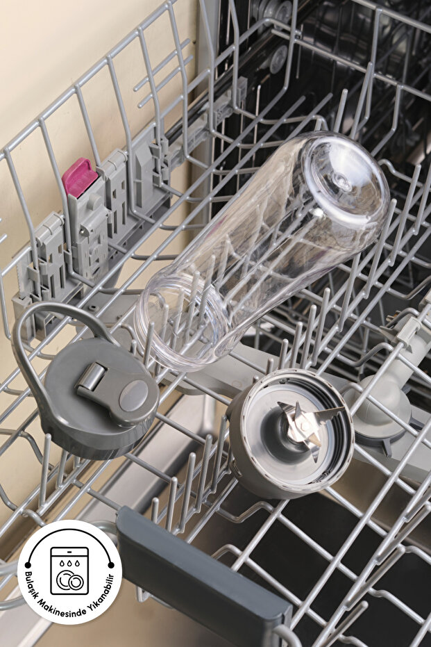 Retro Personal Kişisel Smoothie Blender Grey - 9