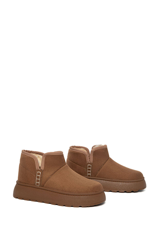 Taba Süet Kadın Bot & Bootie 21066 - 2