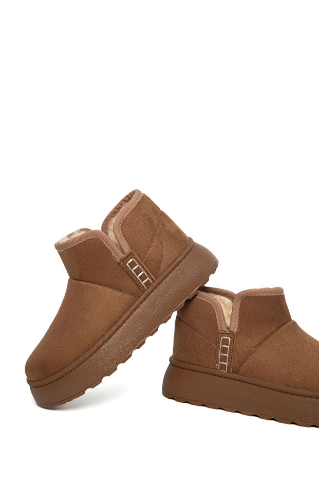 Taba Süet Kadın Bot & Bootie 21066 - 5