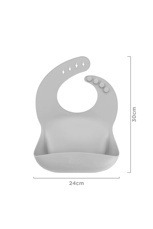 Silikon Önlük- Basıcs Powder Grey - 2