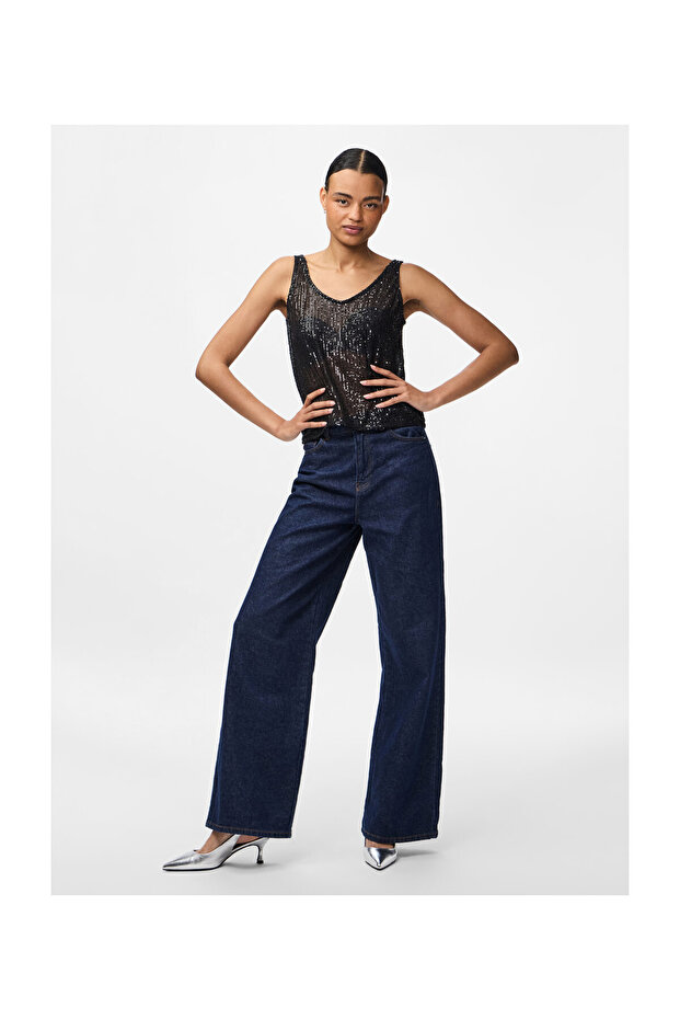 PCJACK SL SEQUINS TANK TOP JRS PWP - 1