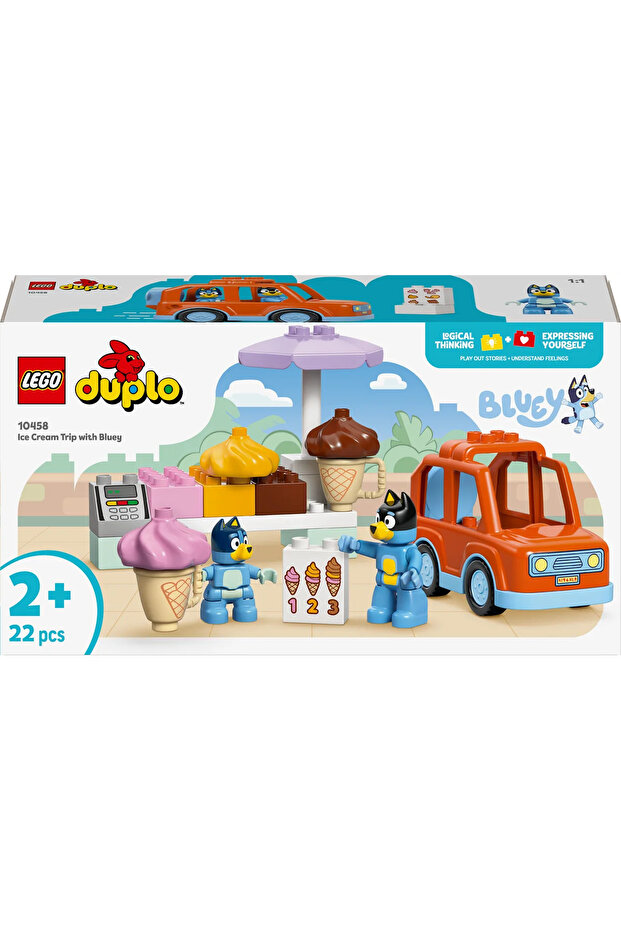 DUPLO Bluey: Bluey ile Dondurma Gezisi 10458 - 2 Yaş ve Üzeri Çocuklar için Araç İçeren - 5