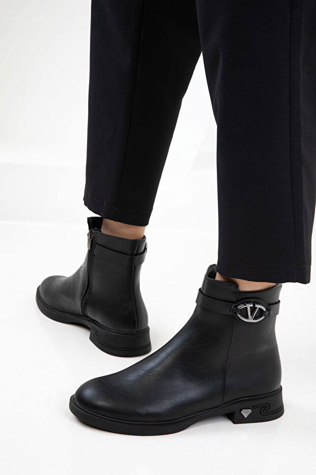 Siyah Kadın Bot & Bootie 21121 - 4