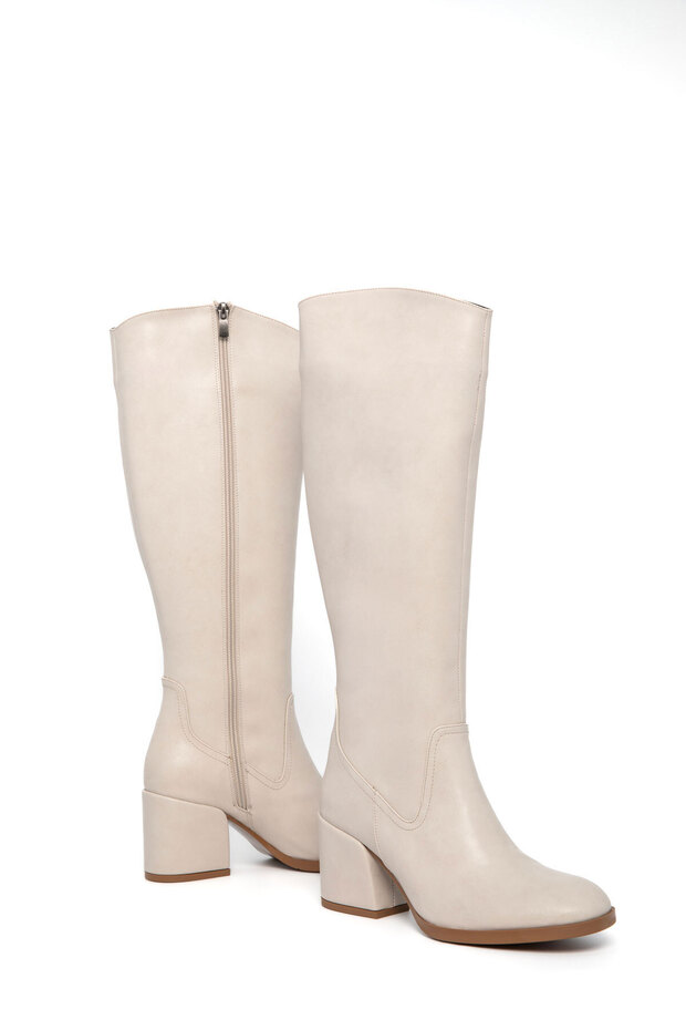 Beige Damenstiefel 21134 - 2