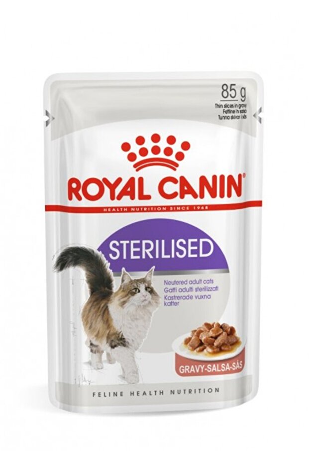 Sterilized Gravy Wet Cat Food 85 Gr