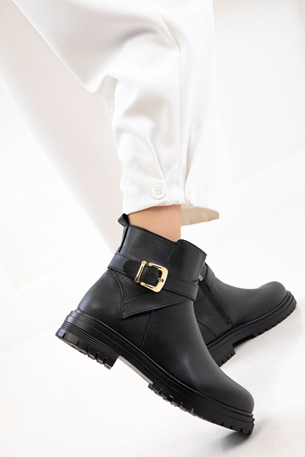 Siyah Kadın Bot & Bootie 21131 - 4
