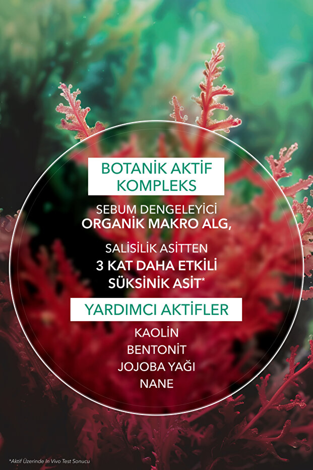 Arındırıcı Siyah Nokta Karşıtı Kömür Maske-Süksinik Asit-Sebo Active Clear Botanik Kompleks-75ml - 5