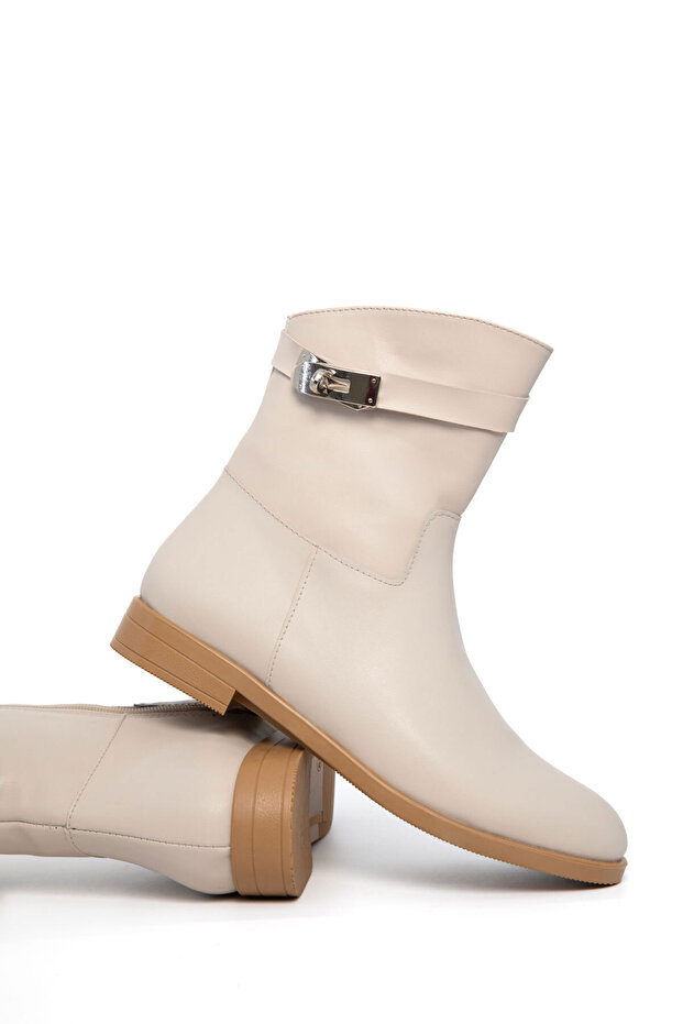 Bej Kadın Bot & Bootie 21143 - 5