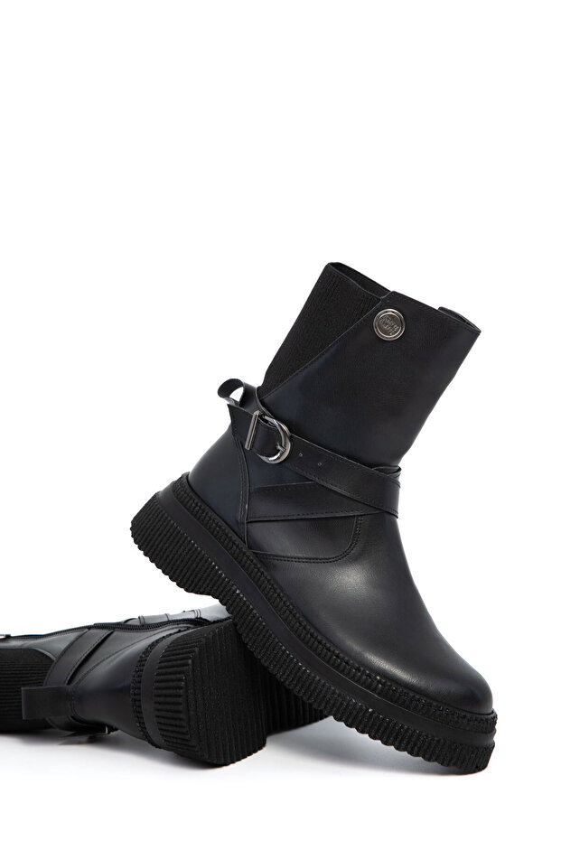 Siyah Kadın Bot & Bootie 21169 - 5
