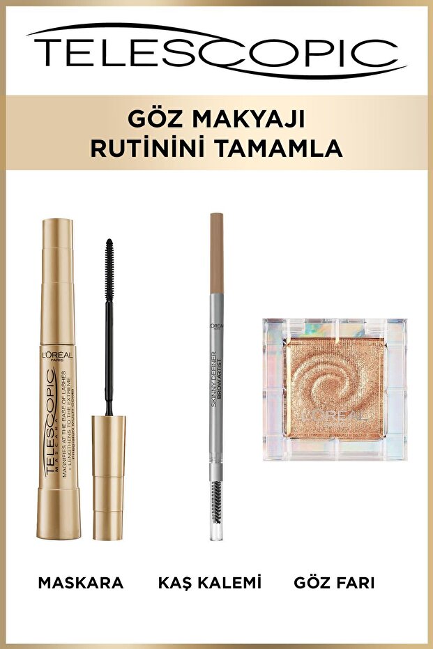 Telescopic Gold Maskara - Siyah - 8