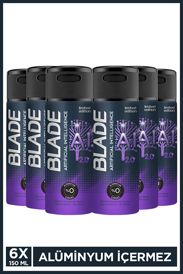 Artificial Intelligence 2.0 Erkek Deodorant 6x150 ml Leke Bırakmaz - 1