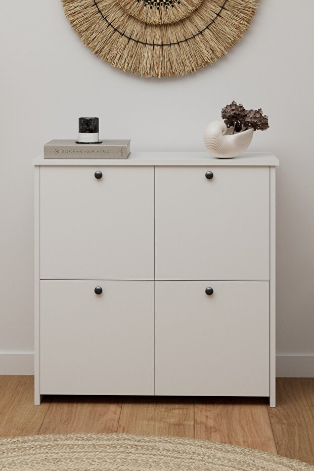 Cube Ayakkabılık Beyaz - 1