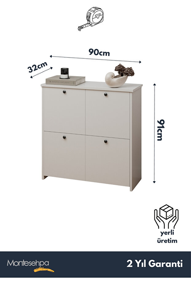 Cube Ayakkabılık Beyaz - 5