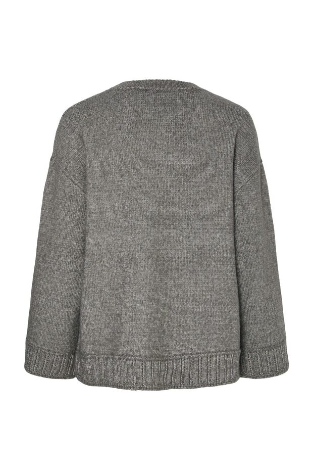 Pcorly Ls O-Neck Oversize Knit Pwp Bc - 2