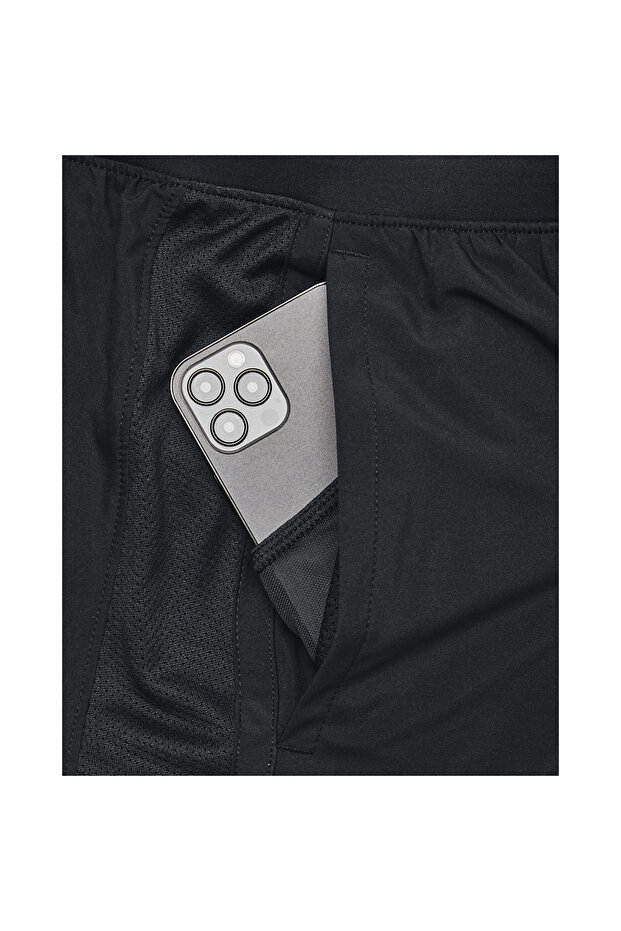 Launch 5inch 2-in-1 Erkek Siyah Koşu Şortu - 5