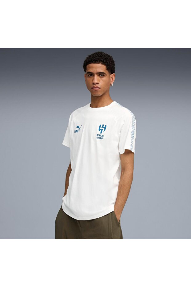 تي شيرت AHSFC KING PUMA أبيض-أزرق مكثف
