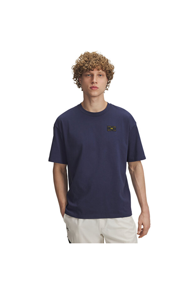 Men's UA Heavyweight Woven Label Short Sleeve T-Shirt 6005668-403