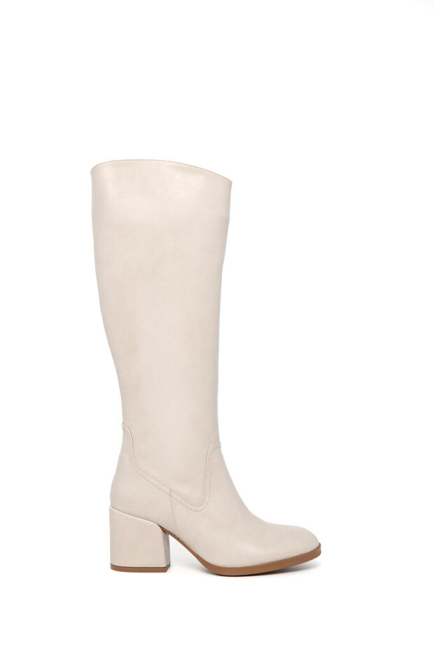 Beige Damenstiefel 21134 - 5