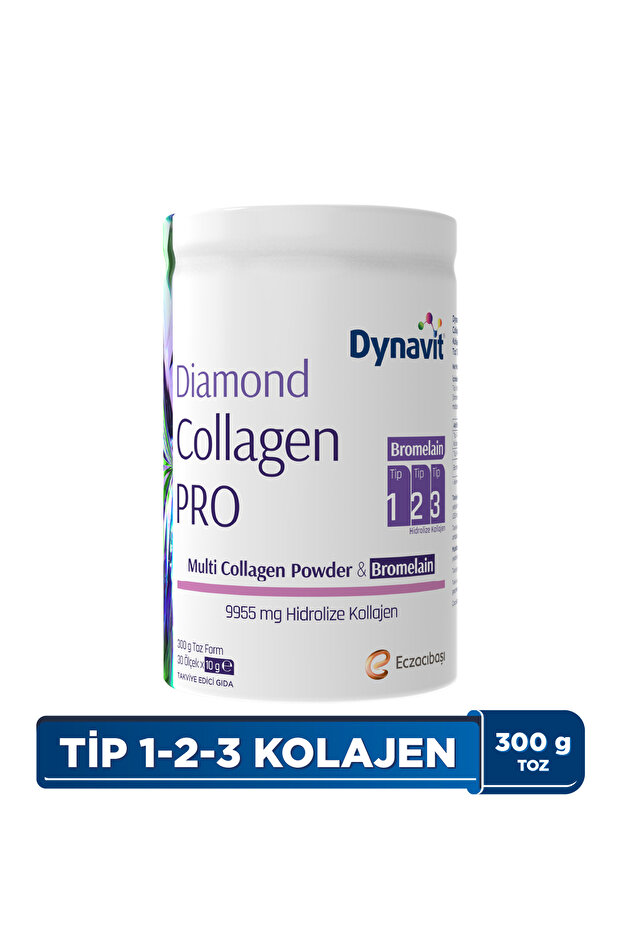 Multi Collagen&Bromelain (Ananas Ekstresi) - Hidrolize Peptit Tip 1&3 Sığır ve Tip 2 Tavuk Kolajeni - 1
