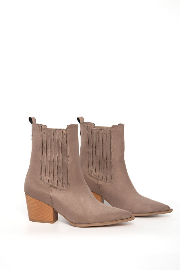 Vizon Süet Kadın Bot & Bootie 20899 - 6