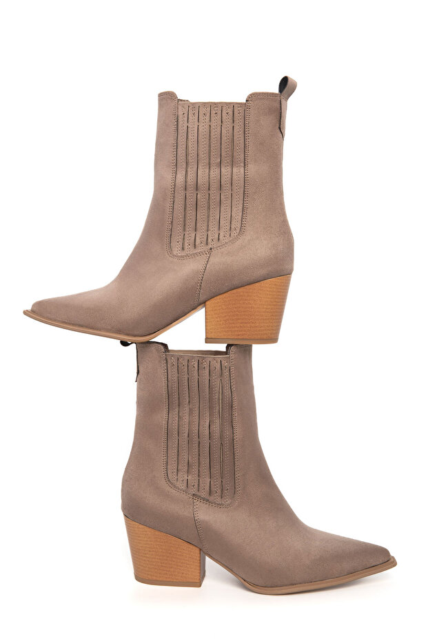 Vizon Süet Kadın Bot & Bootie 20899 - 3