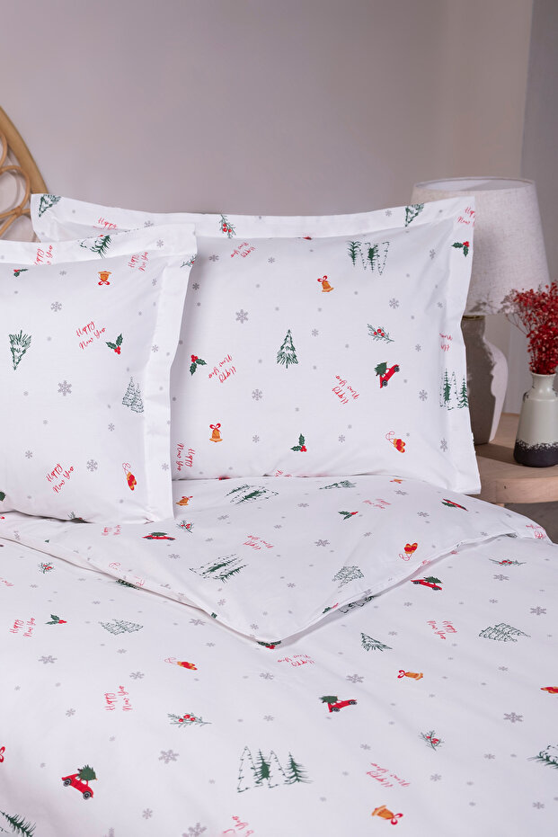 Çift Kişilik Yılbaşı Temalı Nevresim Seti 200x220cm TPHAW26CKN00014 - 2