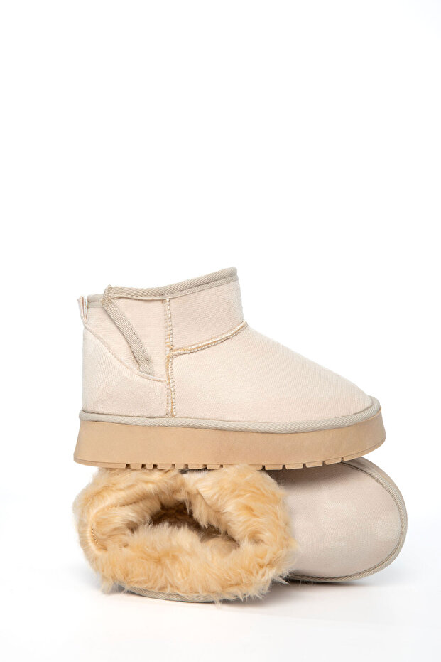 Bej Süet Çocuk Bot & Bootie 21173 - 1